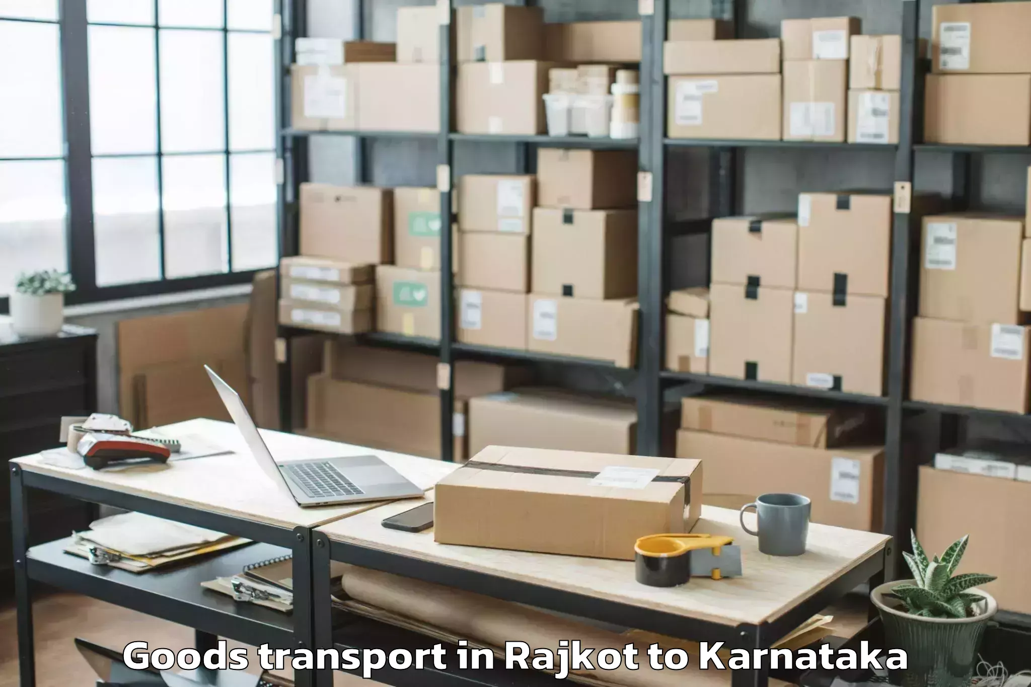 Top Rajkot to Piriyapatna Goods Transport Available